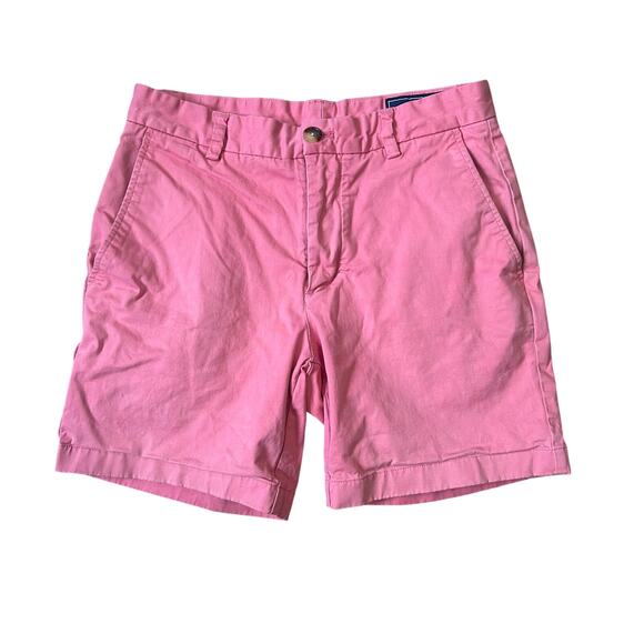 Vineyard Vines Pink Flat Front Men Shorts - Picture 1 of 8